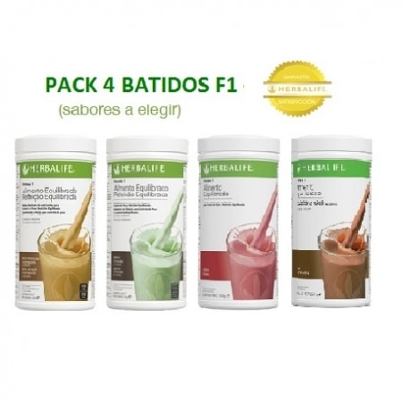 Pack 4 Batidos herbalife f1