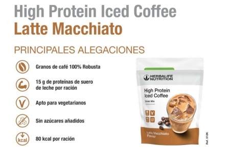 higt protein ice coffe latte